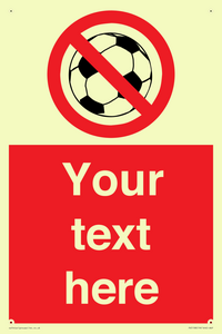 Custom No Ball Games Sign